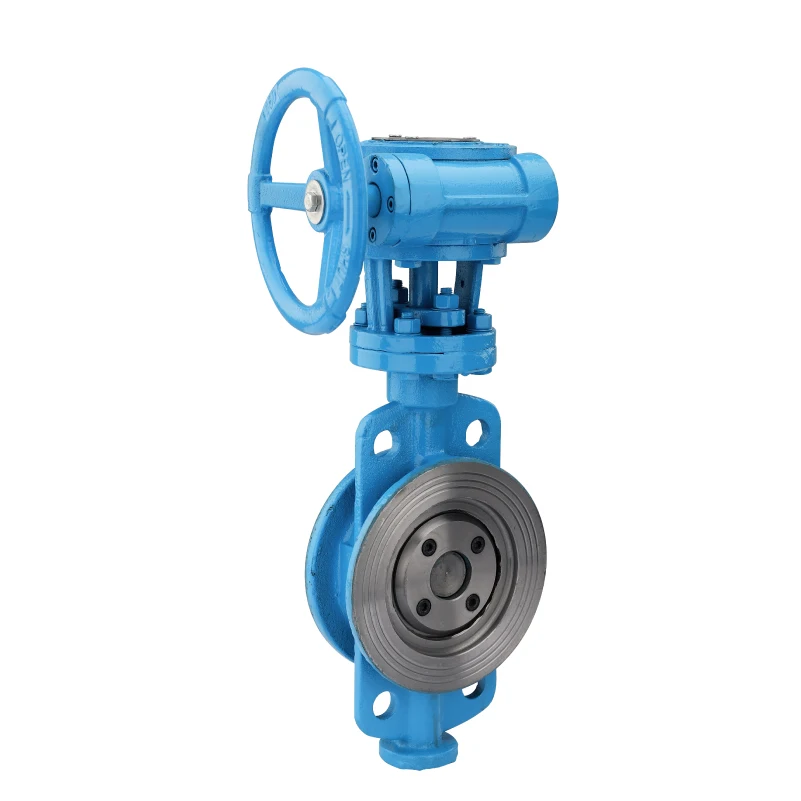 D373H-16C Hard seal three eccentric turbine cast steel wafer butterfly valve DN50-DN600