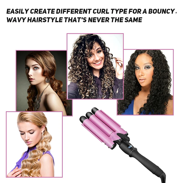 
Ulta Multifunctional interchangeable ceramic coating hair curler curling wand as seen on TV salon 