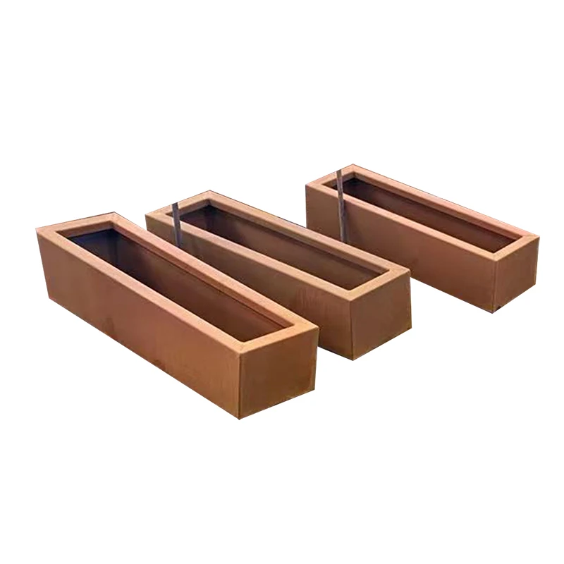 Special Design Widely Used Corten Steel Plant Pots Flower Planter