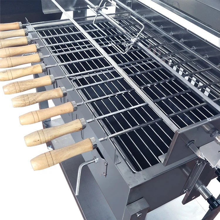 Brazilian Greek Stainless Steel Cypriot Rotisserie BBQ Grill Barbecue Machine
