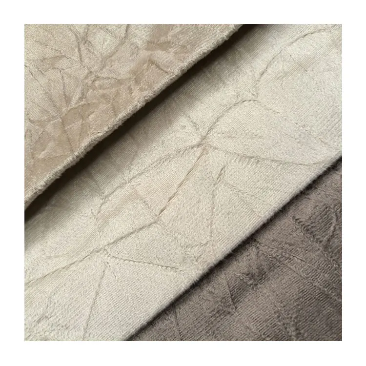 100Polyester Korean Velvet Fabric Holland  Crepe Velvet Fabric By Yard