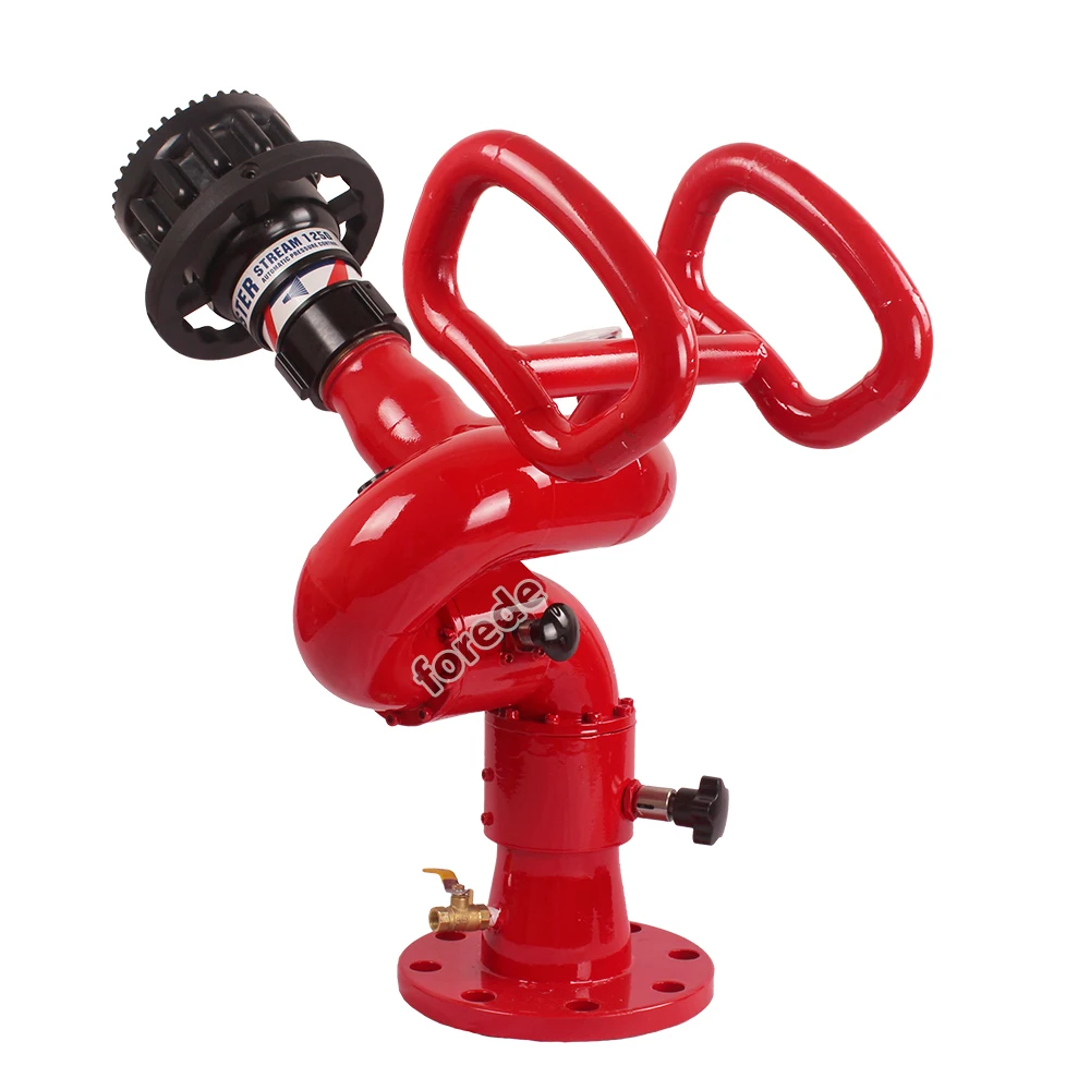 FOREDE 4800LPM Fire Water Hose Monitor Aluminium Alloy For Fire Fighting Fireman