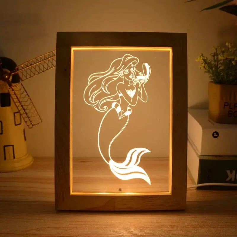 High quality best price Square acrylic Led Shadow Box 3D Wall Art picture frame with light