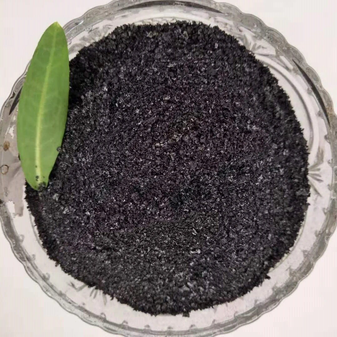 China suppliers natural organic fertilizer flakes high soluble sodium humate for chicken feed additive