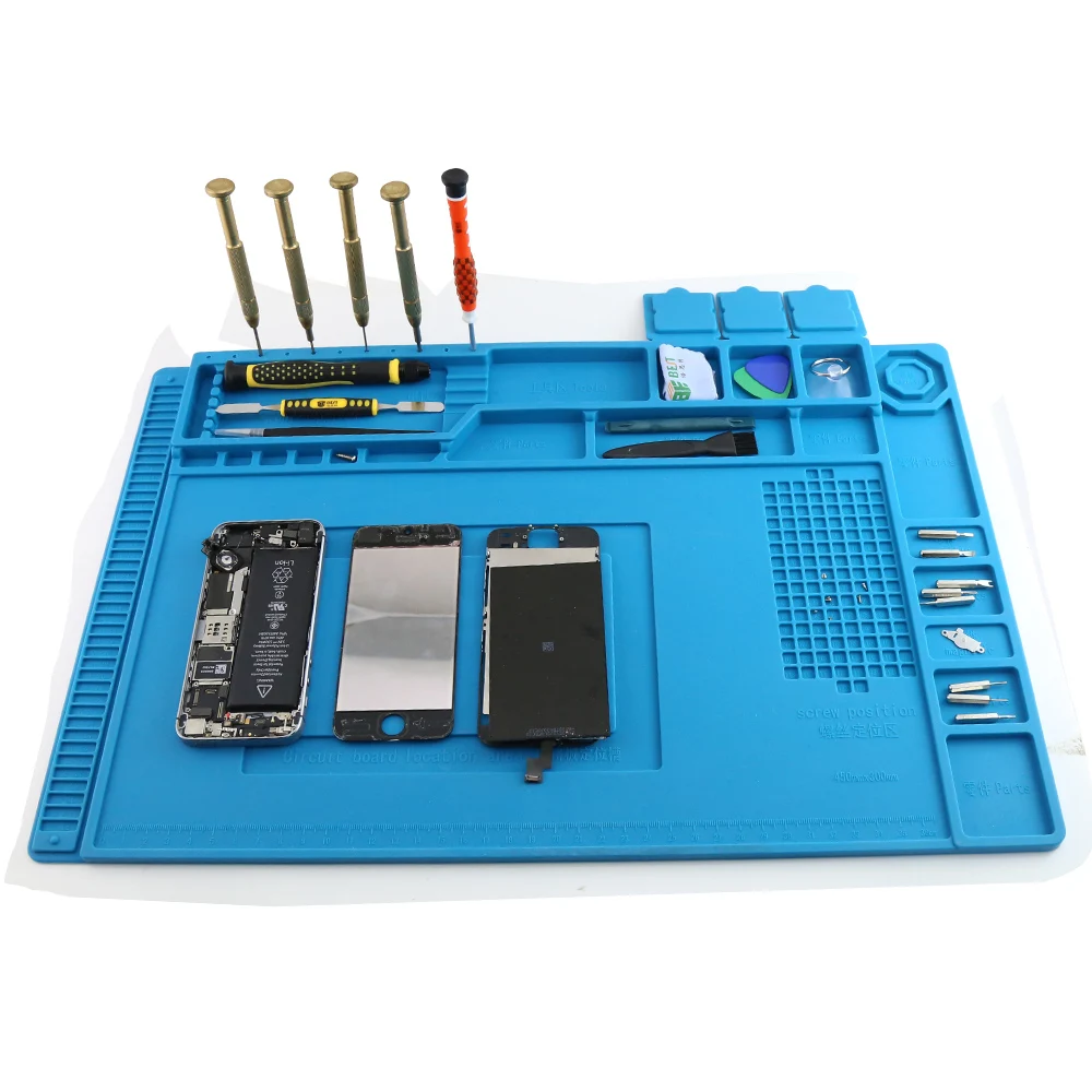 Heat Resistant Desk Mat BGA Soldering Insulation Pad Mobile Phone Repair Tools Maintenance Platform Silicone Mat