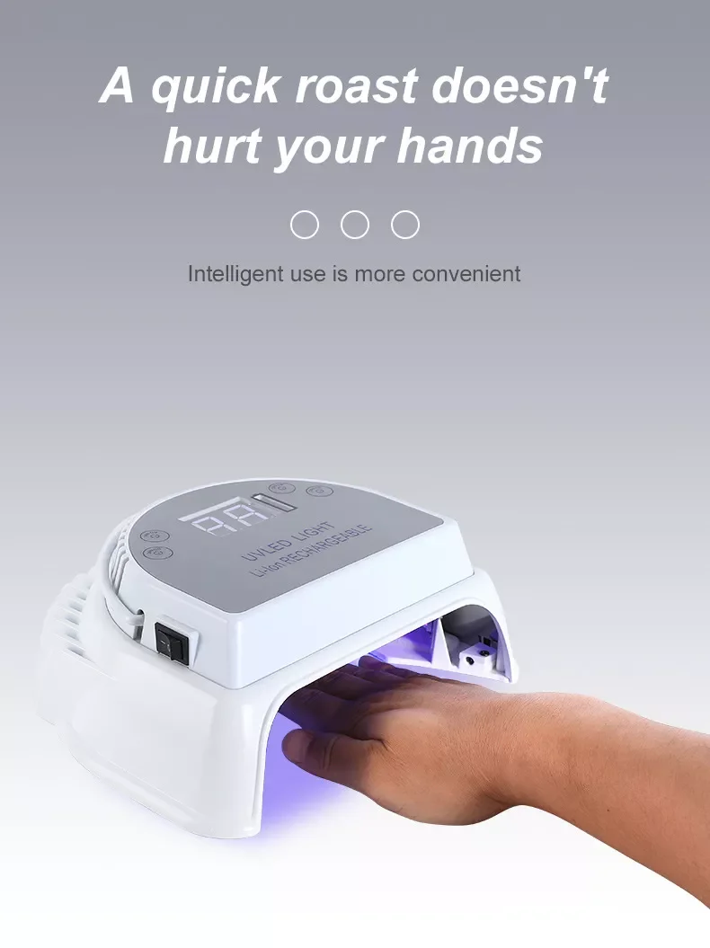 Portable Cordless Rechargeable Gel Led Lamp 64W Nail Lamp LED UV Nail Dryer