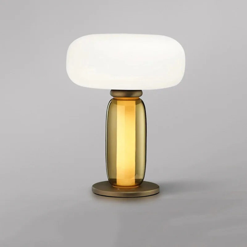 Northern Europe modern simple glass table lamp designer hotel homestayclub model room living high-grade sense