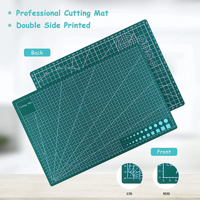 Bview Art 24 inch x 18 inch A2 flexible cutting mat rotary cutting safety mat for quilting , sewing and all arts projects