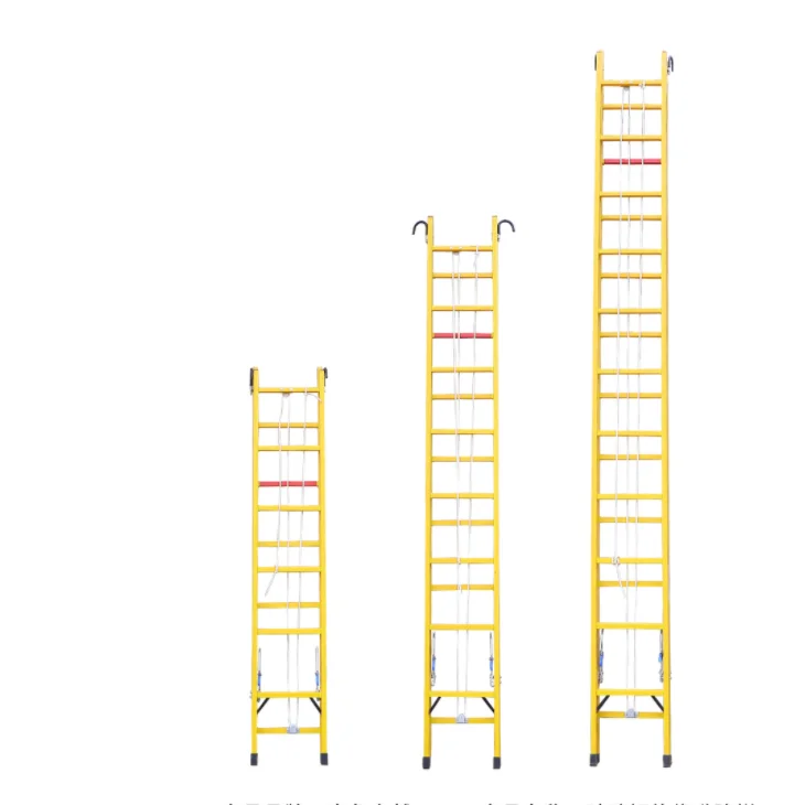 Epoxy resin telescopic single side safety ladder climbing ladder
