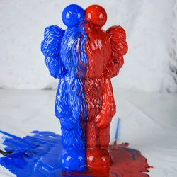 Hot Selling DIY Fluid Kawed Design Cute Pouring Painting Fluid Bear Pure White Ant For Kids Handicraft Art Toy