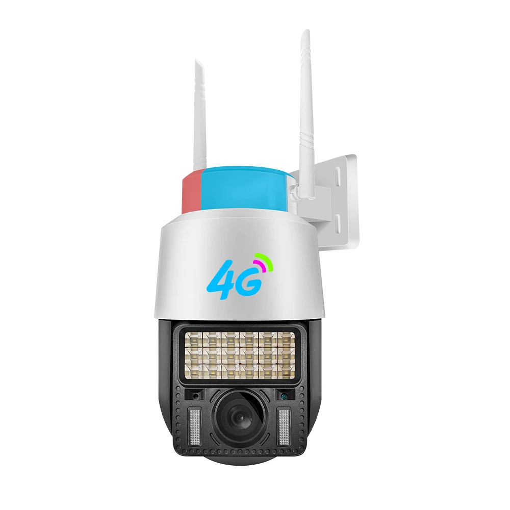 LED Colorful Images Night Vision V380 Alarm System Cctv Security Cameras Wifi Outdoor Ptz Trail Camera 4g