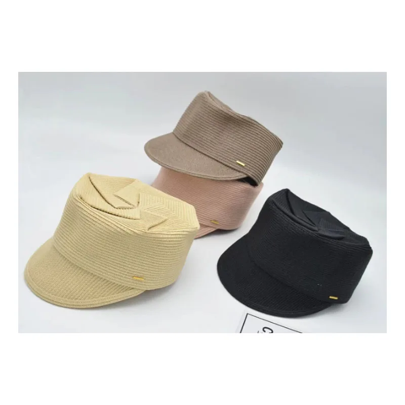 Spring/summer flat top folding top equestrian hat casual baseball cap sunshade hat