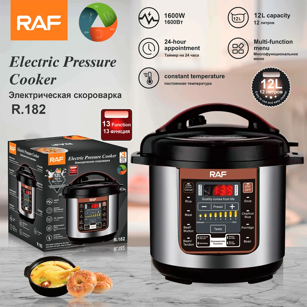 12 L Large Capacity High Quality Nonstick Aluminum Cooking Pot Smart Electric Pressure Cooker for Commercial Or Household