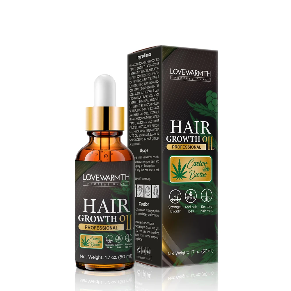 Best Regrowth Hair Oil Private Label Vegan Organic Nourishing Hair Care Product Fast Hair Growth Oil