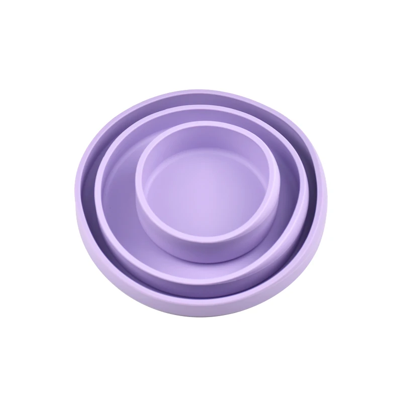 Baby Silicone Plate Kids Bowl Plates Baby Feeding Silicone Bowl Baby Silica Gel Dishes Kids Tableware