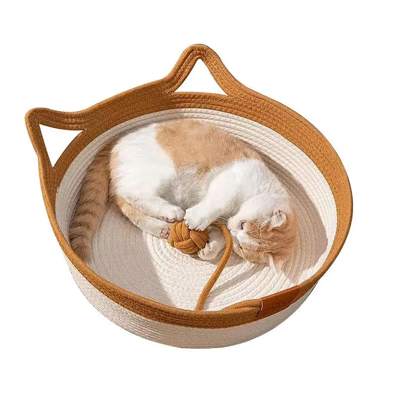 new fashion Wholesale Eco Friendly Warm Comfortable Pet Accessories Breathable House Modern Cat Furniture Raised Hanging Rattan