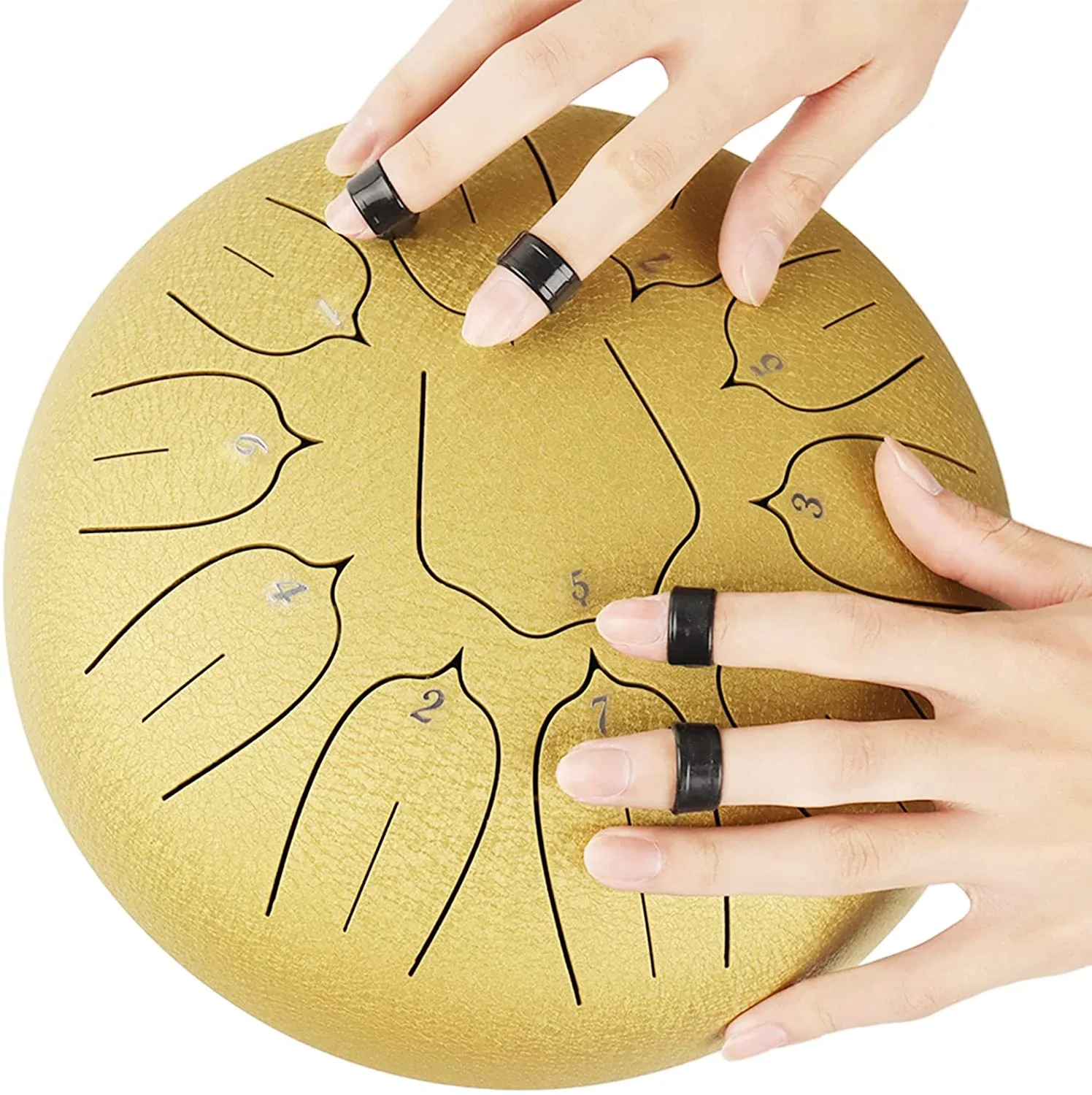 11 Примечания 10 дюймов стали язык барабан портативный чакра бак барабан с 2 резиновый молоток 4 палец Picks музыкальную книгу и сумкой для переноски