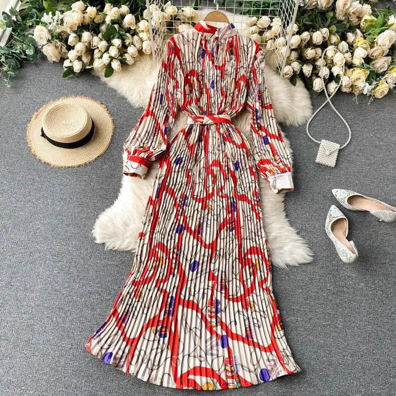 fall new vintage woman clothes australian niche designer fashion dresses women lady elegant clothing manufacturers custom