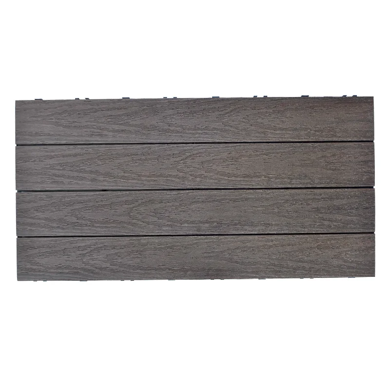 Co-extrusion extruded  600*300MM  Composite  decking  interlocking tiles wpc decking tile wpc tile  for outdoor  terrace