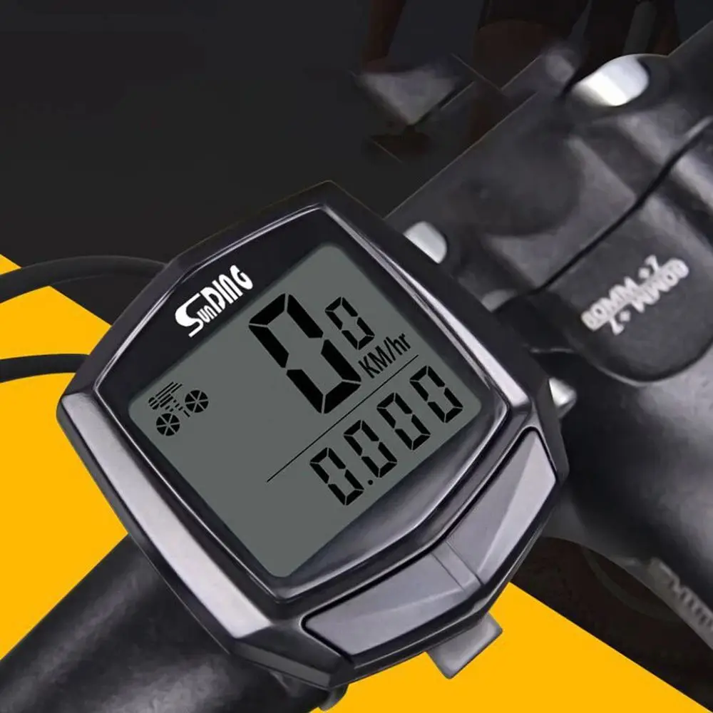 Computer Cycling Wired Waterproof Stopwatch Road Bike Speed Timer Sensor Mini Digital
