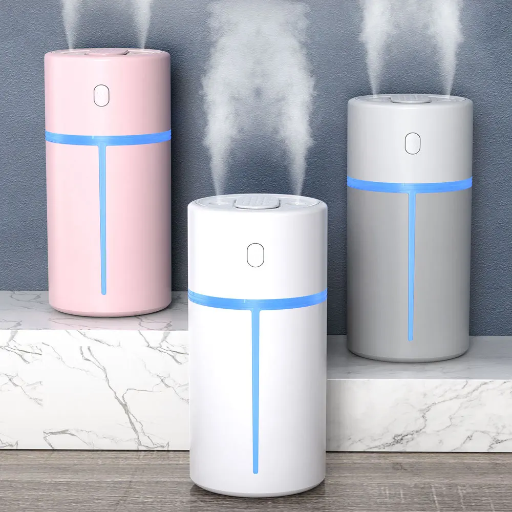 300ML Car Diffusors Portable 7 Led Night Lights Moisturizing Cool Mist Ultrasonic Indoor USB Air Humidifiers