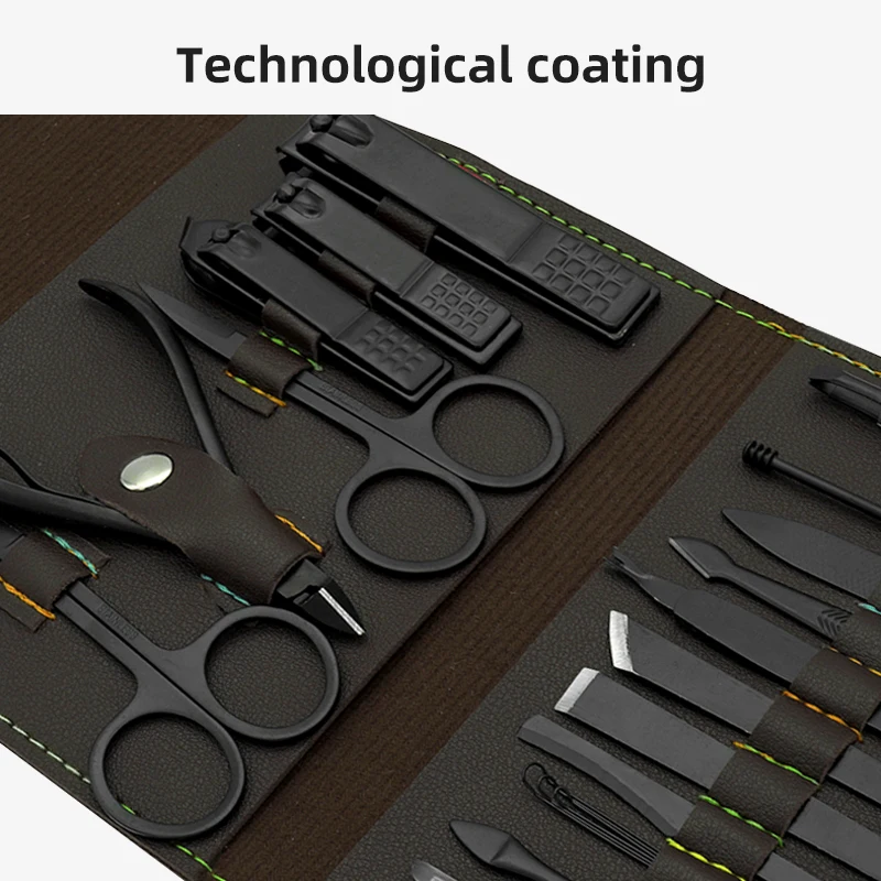 18 / 16 / 10 Pcs Private Label Stainless Steel Nail Cutter Manicure Nail Clippers Kit Tools Manicure Pedicure Set