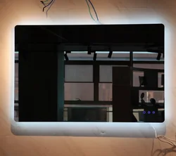 wall mounted backlit illuminated hotel bathroom led bath mirrors with touch sensor and anti fog