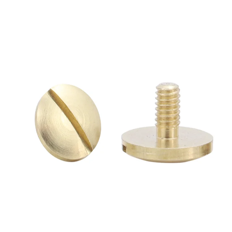 Wholesale of brass slotted round headed copper rivets, pan heads, butt joints, single headed copper nails by manufacturers