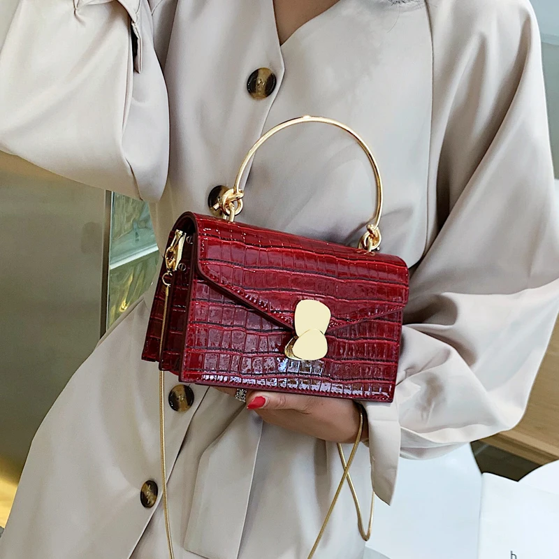 2020 Stone pattern Leather Crossbody Bags  purses and handbags For Women designers acrylic clutch Handle Lady Travel bag