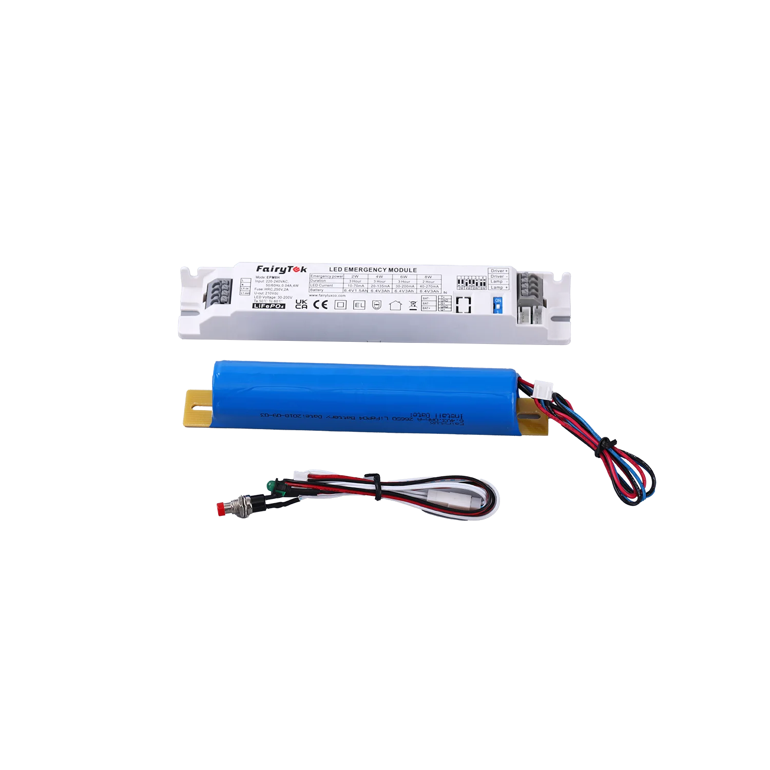 FairyTek Wholesale High Quality Popular LED Emergency Module with Self-Testing Power pack