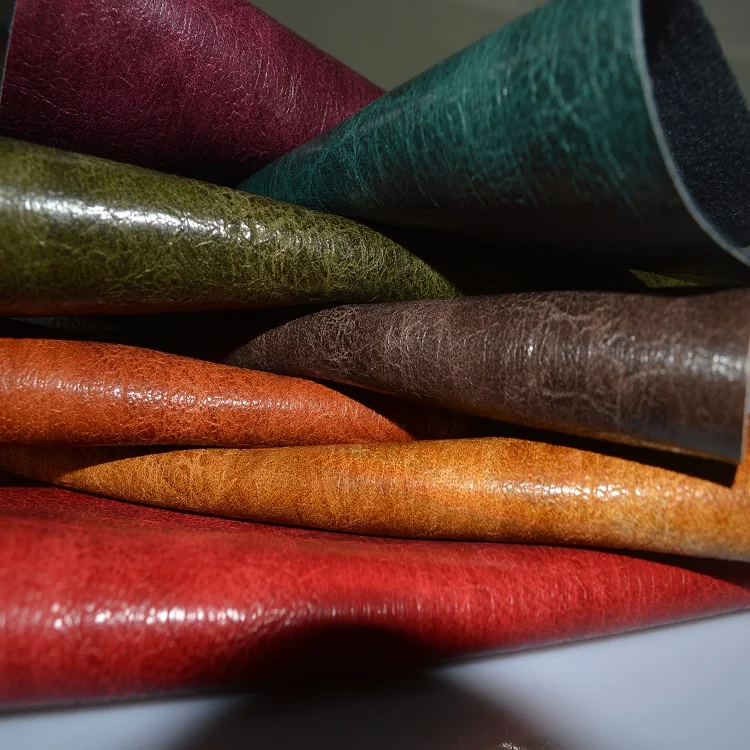 
2021 hot sell recycle artificial leather fabric for shoes and bag from China 
