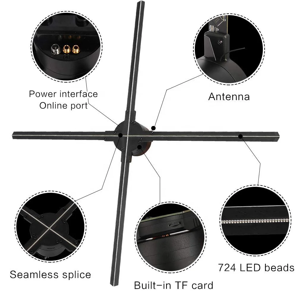 Led 3D Hologram Fan Display