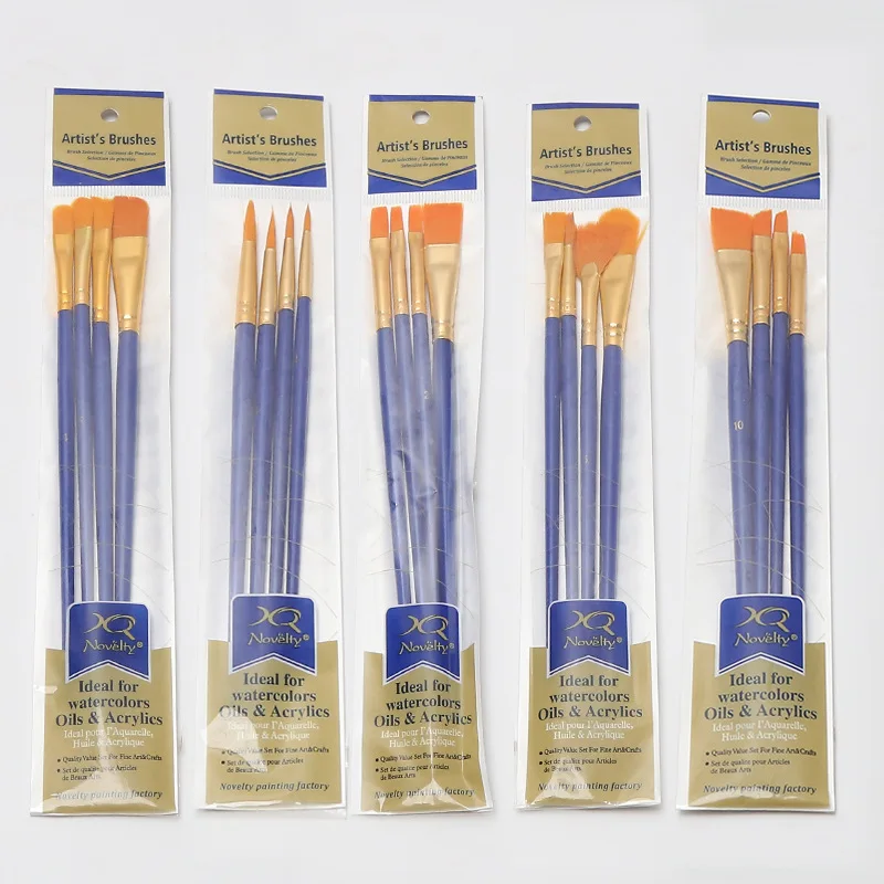 Wholesale 4 watercolor brushes painting stick brushes acrylic oil paint brush art supplies