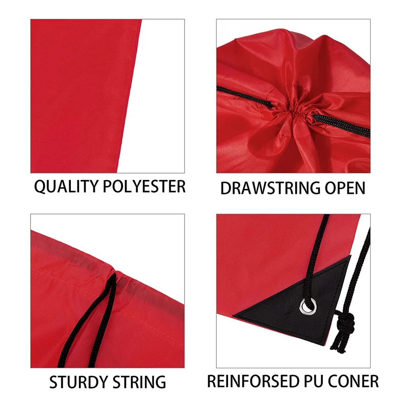 Wholesale Promotional Custom Waterproof Gym Draw String Polyester Bags Sport Nylon Backpack Drawstring Bag