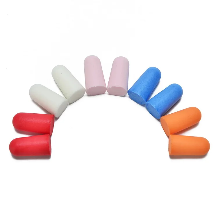 factory supply  bullet shape PU foam earplugs NRR 32dB hearing protection SNR 37dB