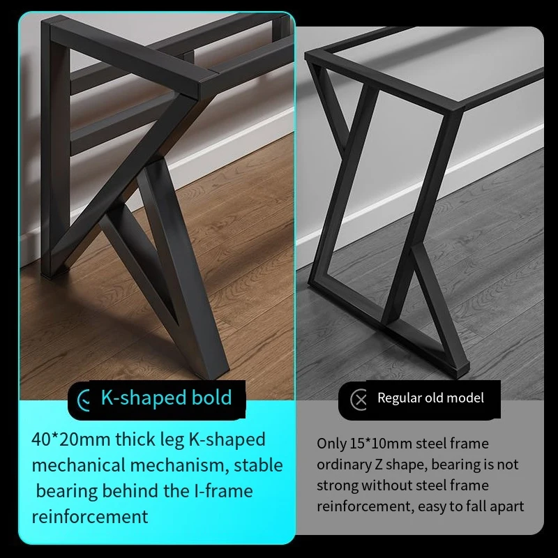 Modern simple office desk Home desktop computer gaming desk Student study desk