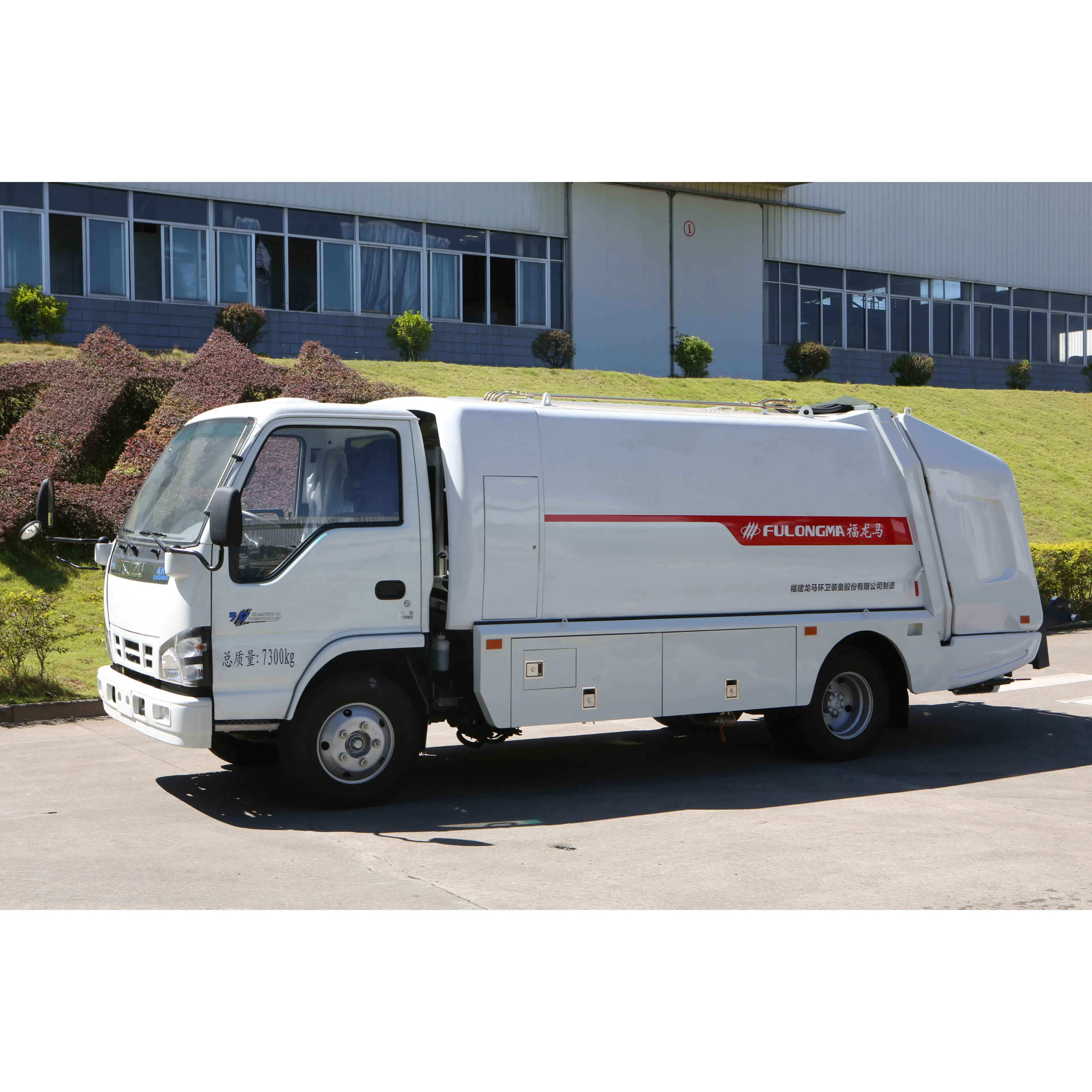 7 ton industrial waste management compact garbage truck