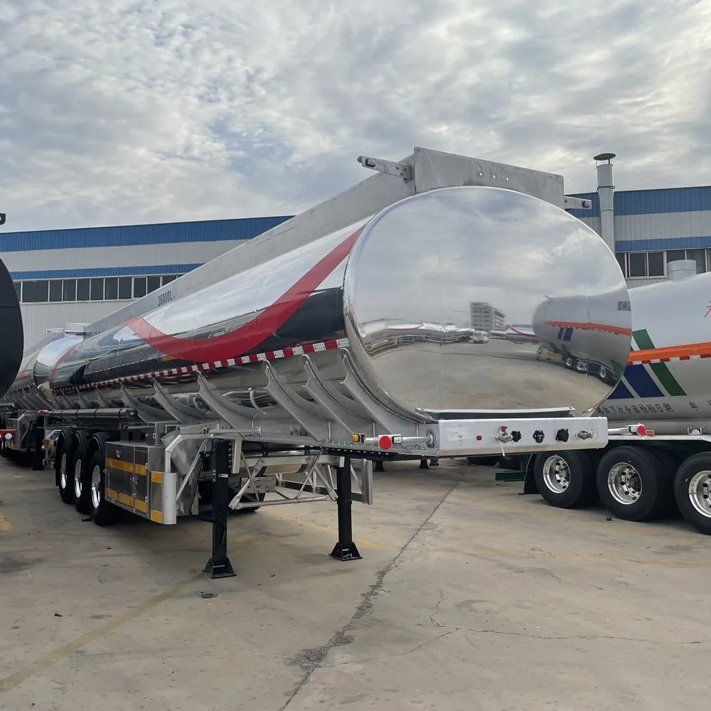 Hot Selling 3 Axles and 4 Axles  35000-60000 Liters Aluminum Alloy Oil Fuel Tanker Semi Trailer for liquid transport