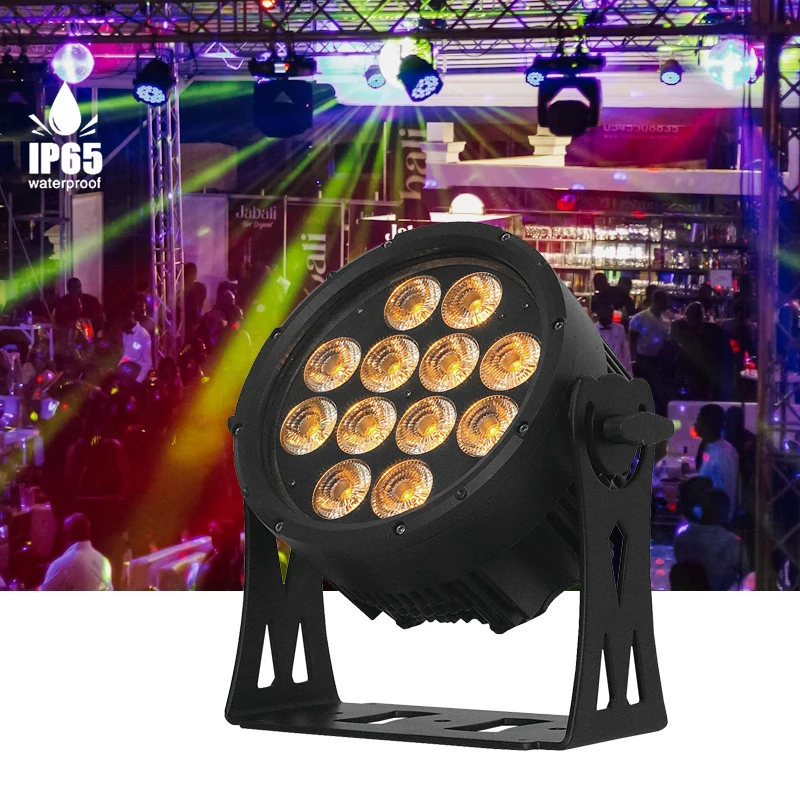 IP65 12x10 Вт RGBW 4 в 1 Светодиодная аккумуляторная батарея беспроводной Wi-Fi восходящий Водонепроницаемый светодиодный светильник
