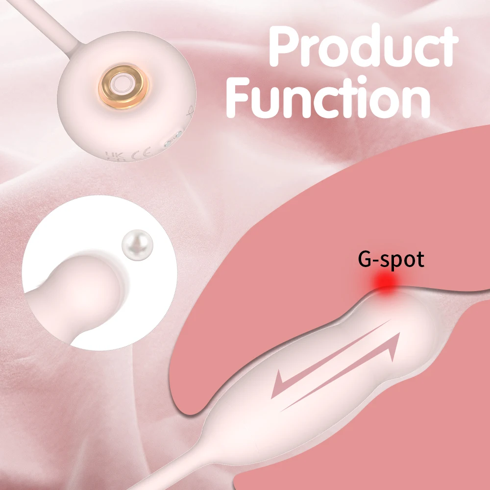 New Arrival 2024 Silicone Female Egg Long Adult Sex Toys Vibrator For Woman with Thrusting Vibrating for Clit Stimulation