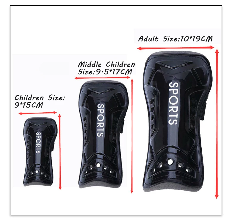 Shin Guard Straps Custom Shinguards Leg Protection Big Size Plastic Breathable Soccer Shin Guards For Kids Adult