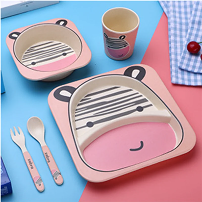 Бамбуковая посуда, здоровый Обеденный набор, меламиновая посуда