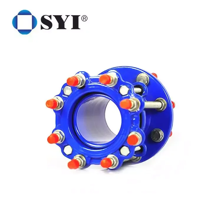 Dismantling Joints Flange Pipe Fitting Connector Bigger Size Ductile Iron OEM Round Flange Adaptor for Hdpe Pipe EPDM Casting