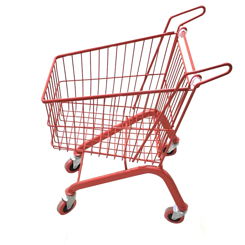 China Manufactory Wheeled Shopping Trolleys & Carts Grocery Shopping Cart Shopping Trolley