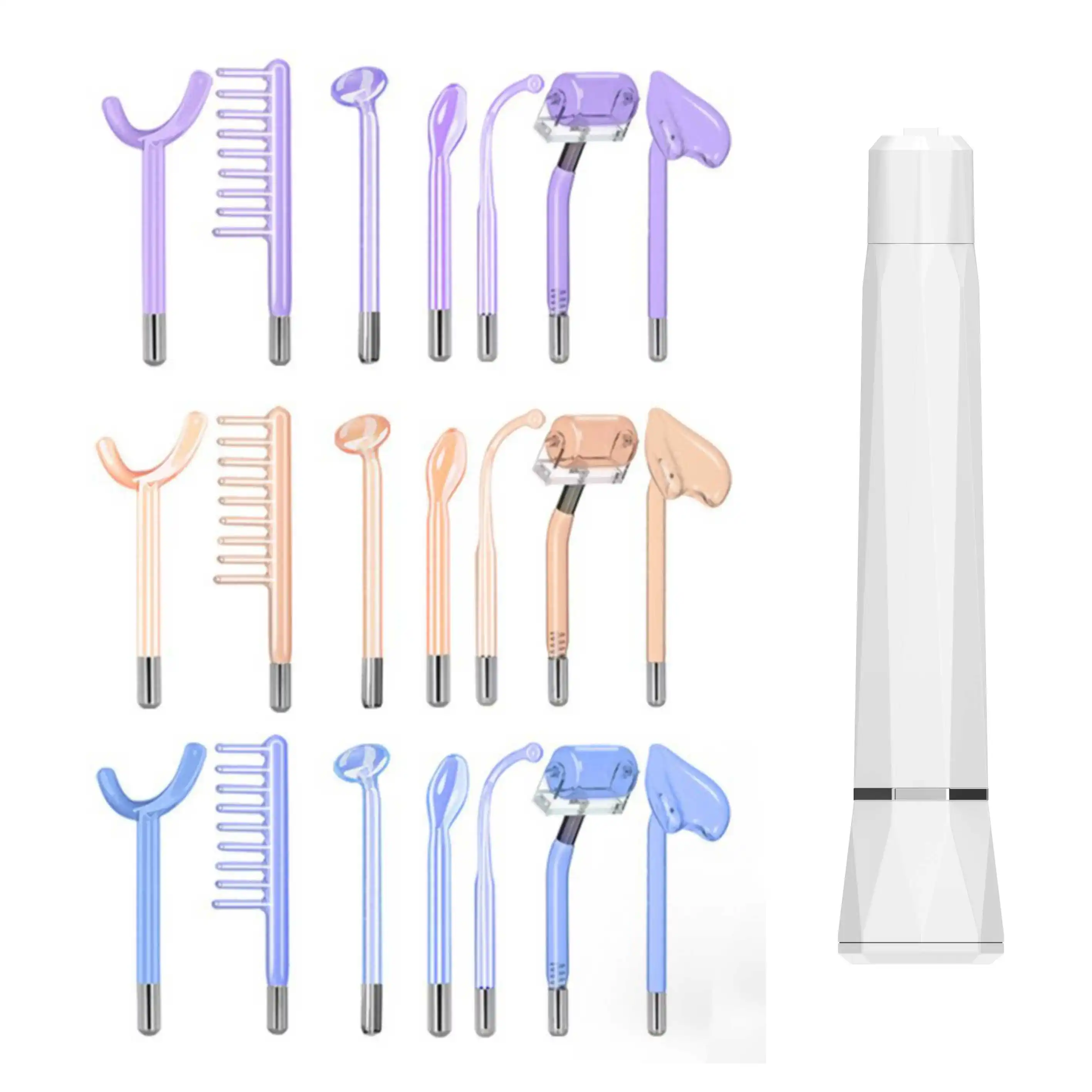 Wholesale custom equipo de radio frecuencia facial adjustable high-frequency skin therapy wand argon