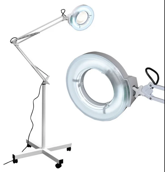 Hot selling factory supplier magnifying glass lamp magnifier with floor standing