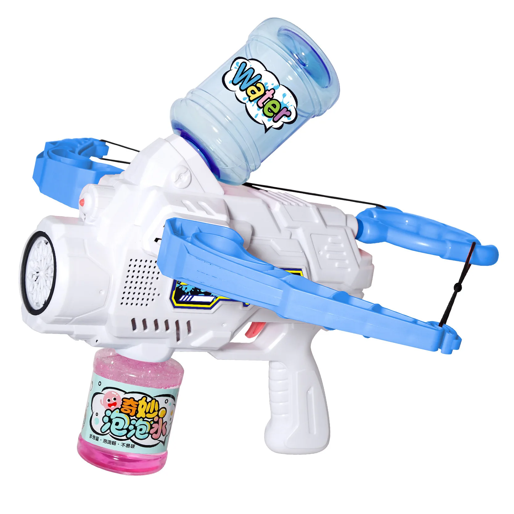 Bubble bazooka Gatling Soap colourful lights Bubble maker Water Machine Gun Toys Outdoor Bubble Shooting Water Gun