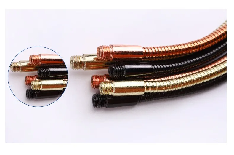 microphone flexible holder headset metal boom plated snake pipe flex metal tubing table lamp goose neck