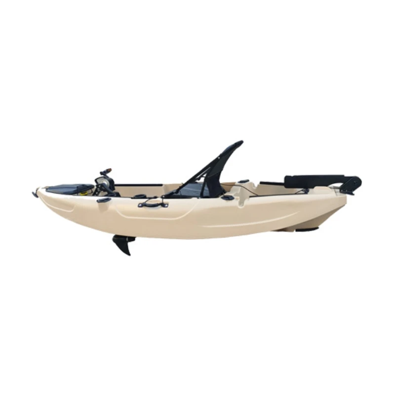 2023 hot sell small size single seat fishing electric motor or metal pedal canoe kayak