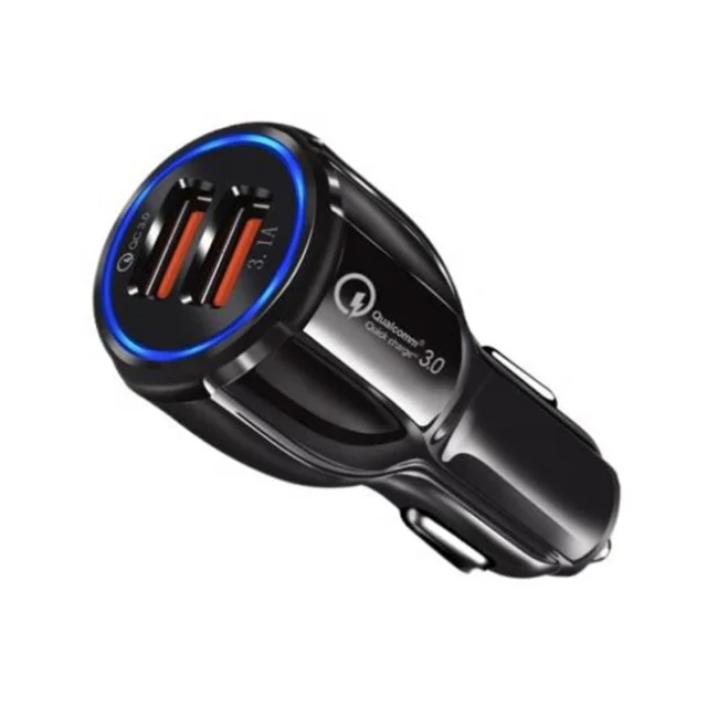 Автомобильное зарядное устройство с двумя usb-портами и поддержкой быстрой зарядки